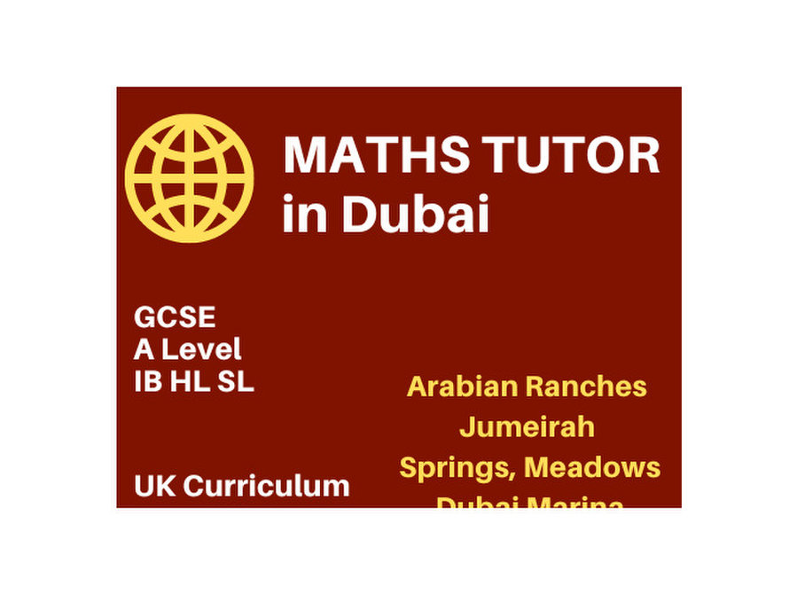 Expert Maths Tutor inJumeirah Village Triangle 0501909288 - Classes: Other