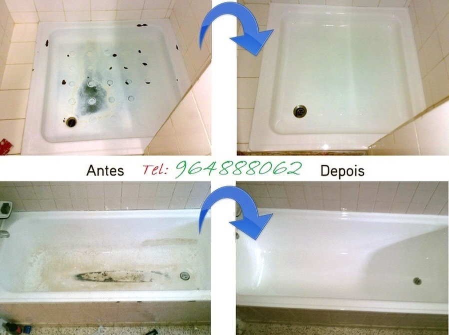 Renovação de banheiras, bases de duche/polibans. - Construção/Decoração
