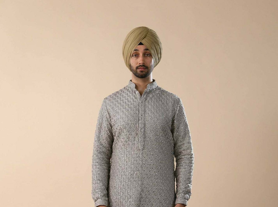 Explore Slate Grey Kurta For Men Online At Kunal Rawal - Clothing/Accessories