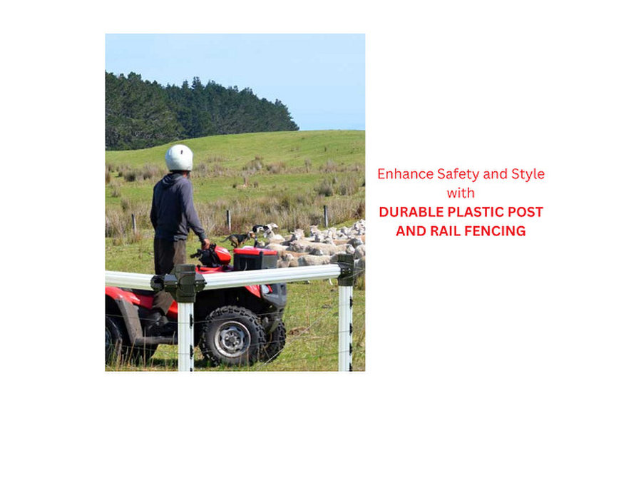 Enhance safety and style with durable plastic post and rail - Buy & Sell: Other