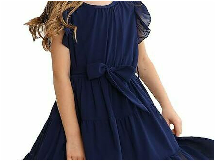 Swing Flared Belted Casual Party Dress - Clothing/Accessories