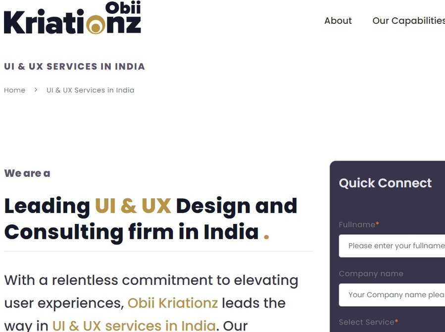 Ui Ux Design Company in Bangalore | Obii Kriationz - Computer/Internet