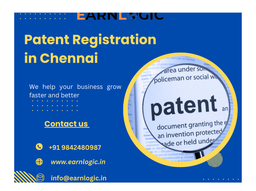 patent registration in chennai online - earnlogic - Legal/Finance