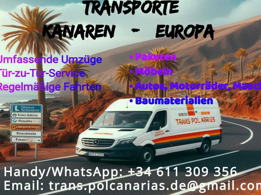 Transport Canary Islands - Europe - Przeprowadzki/Transport