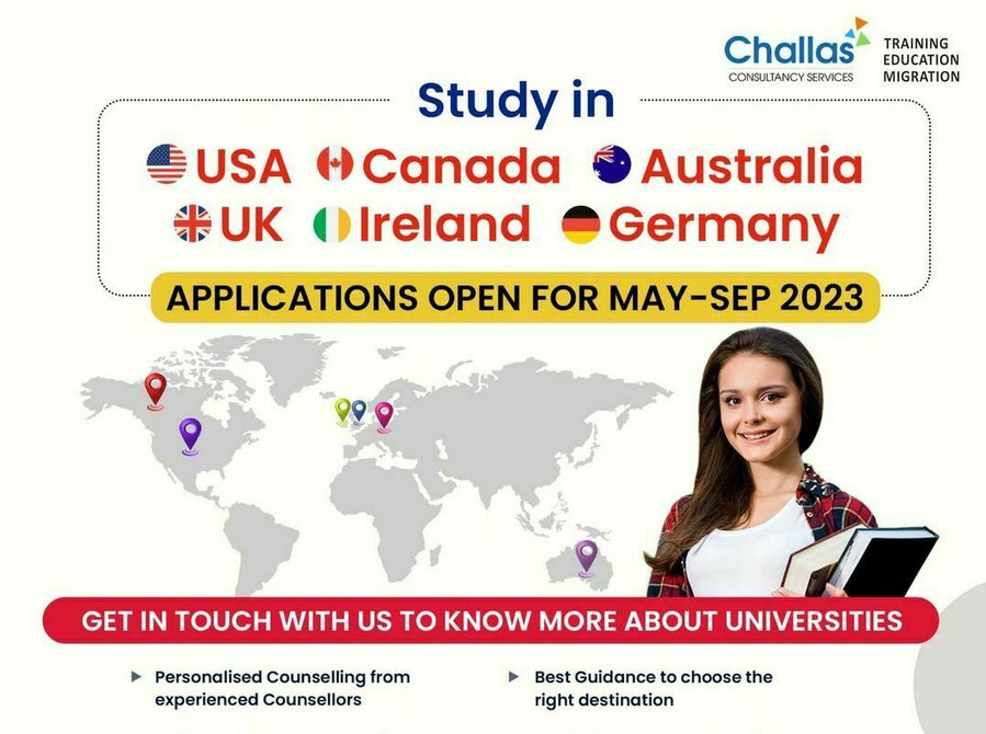 Study Visa And Immigration Consultants In Chennai | Challas - Iné