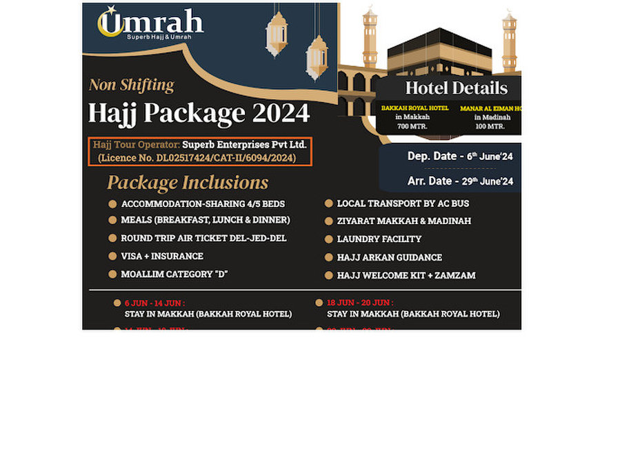 Get Hajj Tour Package | Superb Umrah - Legal/Finance